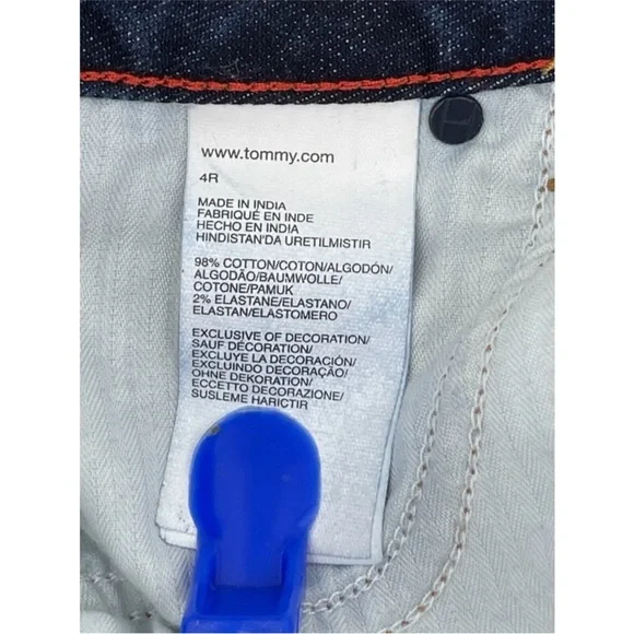 Tommy Hilfiger Women's Low Rise Dark Wash Bootcut Denim Jeans Size 4R - 28W - Picture 7 of 13